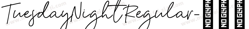 TuesdayNight Regular字体转换